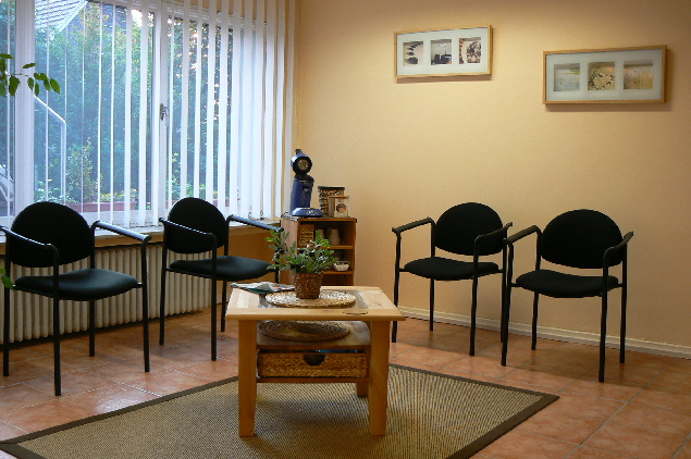 Wartezimmer der Praxis